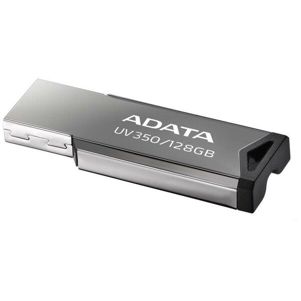 Купить Флеш-диск AData 128Gb UV350 USB3.0 серебристый [AUV350-128G-RBK], изображение 2 в интернет-магазине Irkshop.ru