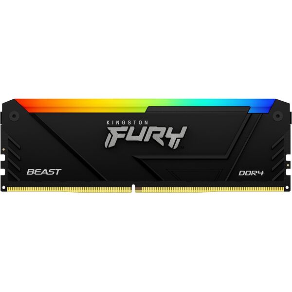 Купить Оперативная память Kingston Fury Beast RGB Gaming 16Gb DDR4 3200MHz PC4-25600 CL16 DIMM 288-pin 1.35В single rank с радиатором RTL [KF432C16BB2A/16] в интернет-магазине Irkshop.ru