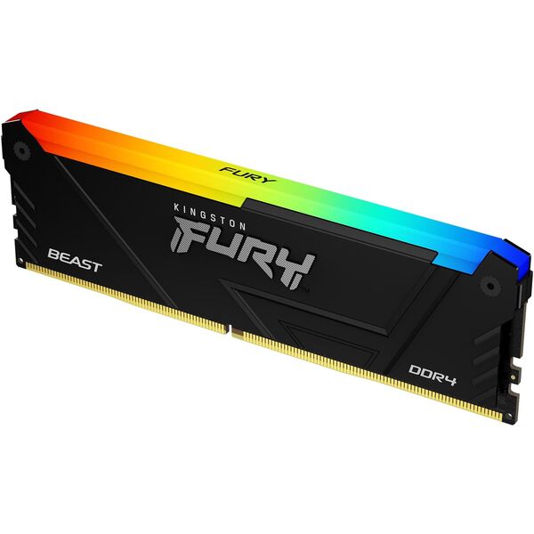 Купить Оперативная память Kingston Fury Beast RGB Gaming 32Gb DDR4 3600MHz PC4-28800 CL18 DIMM 288-pin 1.35В single rank с радиатором RTL [KF436C18BB2A/32], изображение 2 в интернет-магазине Irkshop.ru