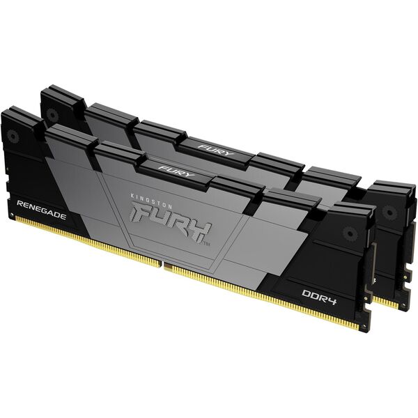 Купить Оперативная память Kingston Fury Renegade Black Gaming 16Gb Kit 2x8Gb DDR4 3600MHz PC4-28800 CL16 DIMM 288-pin 1.35В dual rank с радиатором RTL [KF436C16RB2K2/16], изображение 2 в интернет-магазине Irkshop.ru