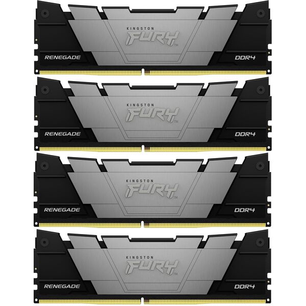 Купить Оперативная память Kingston Fury Renegade Black Gaming 128Gb Kit 4x32Gb DDR4 3200MHz PC4-25600 CL16 DIMM 288-pin 1.35В kit dual rank с радиатором RTL [KF432C16RB2K4/128] в интернет-магазине Irkshop.ru