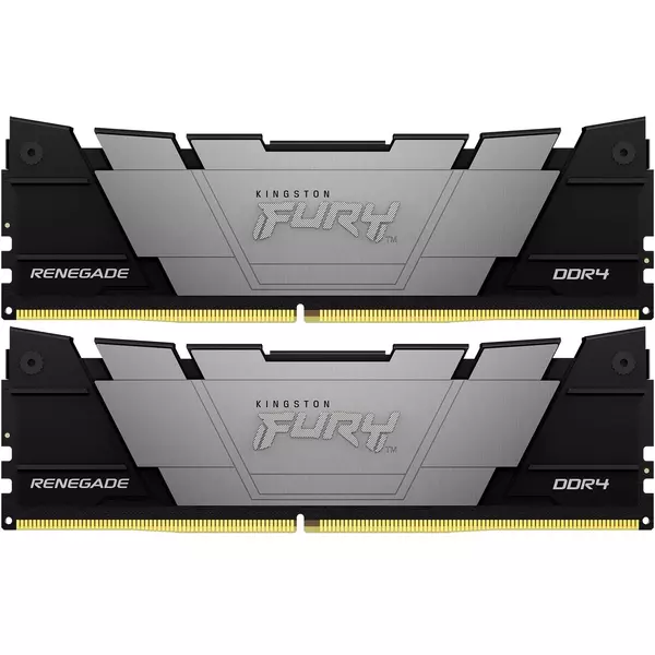 Купить Оперативная память Kingston Fury Renegade Black Gaming 16Gb Kit 2x8Gb DDR4 4266MHz PC4-34100 CL19 DIMM 288-pin 1.4В single rank с радиатором RTL [KF442C19RB2K2/16] в интернет-магазине Irkshop.ru