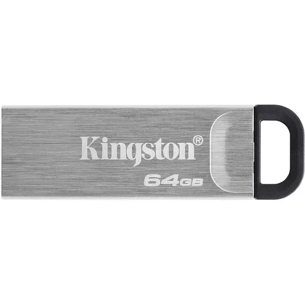 Купить Флеш-диск Kingston DataTraveler Kyson 64Gb USB3.2 серебристый/черный [DTKN/64GB] в интернет-магазине Irkshop.ru