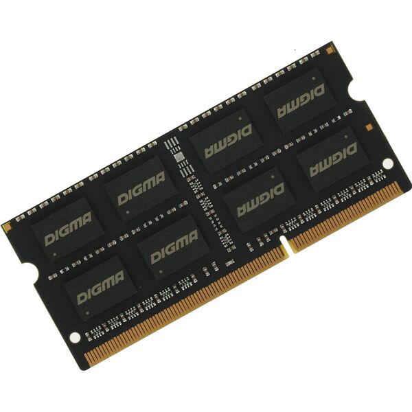 Купить Модуль памяти Digma 8Gb DDR3L 1600MHz PC3-12800 CL11 SO-DIMM 204-pin 1.35В dual rank RTL [DGMAS31600008D] в интернет-магазине Irkshop.ru