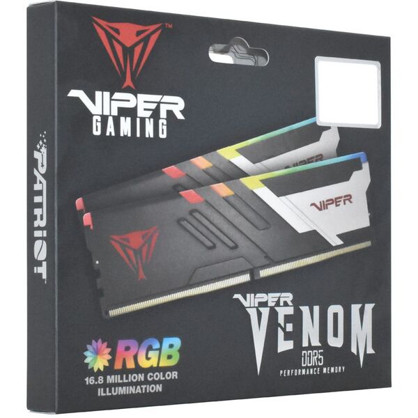 Купить Оперативная память Patriot Viper Venom RGB Gaming 32Gb Kit 2x16Gb DDR5 7200MHz PC5-57600 CL34 DIMM 288-pin 1.45В с радиатором RTL [PVVR532G720C34K], изображение 3 в интернет-магазине Irkshop.ru