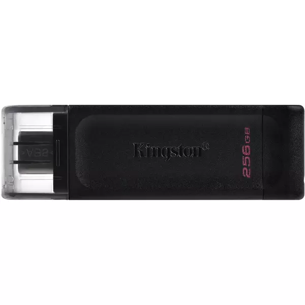 Купить Флеш-диск Kingston DataTraveler 70 256Gb Type-C USB3.2 черный [DT70/256GB], изображение 2 в интернет-магазине Irkshop.ru