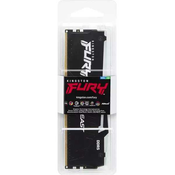 Купить Оперативная память Kingston Fury Beast Black Expo RGB Gaming 32Gb DDR5 6000MHz PC5-48000 CL36 DIMM 288-pin 1.35В kit dual rank с радиатором RTL [KF560C36BBEA-32], изображение 2 в интернет-магазине Irkshop.ru