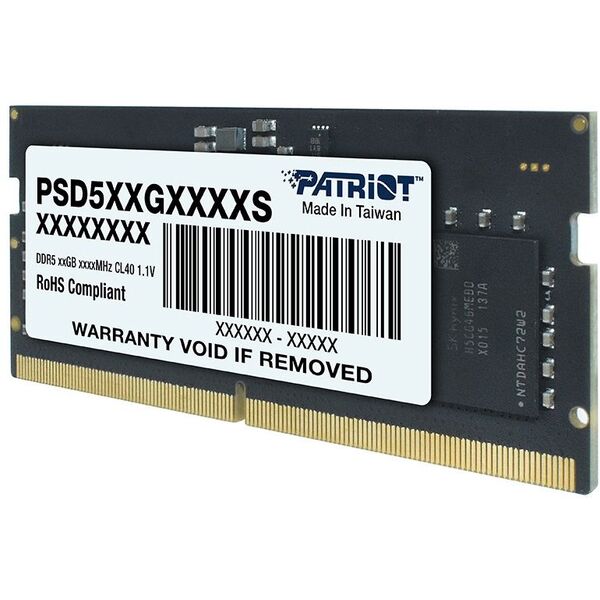 Купить Модуль памяти Patriot 32Gb DDR5 4800MHz PC5-38400 CL40 SO-DIMM 262-pin 1.1В dual rank RTL [PSD532G48002S], изображение 2 в интернет-магазине Irkshop.ru