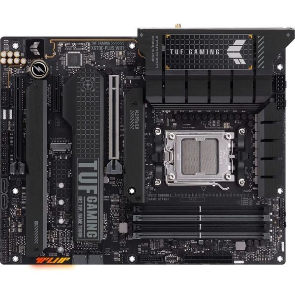 Купить Материнская плата Asus TUF GAMING X670E-PLUS WIFI AM5 AMD X670 4xDDR5 ATX AC97 8ch(7.1) 2.5Gg RAID+HDMI+DP, изображение 3 в интернет-магазине Irkshop.ru