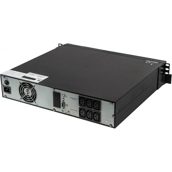 Купить Источник бесперебойного питания Systeme Electric SRVSE2KRTI Smart-Save Online SRV, 2000VA/1800W, On-Line, Rack 2U(Tower convertible), LCD, Out: 6xC13, SNMP Intelligent Slot, USB, RS-232, изображение 5 в интернет-магазине Irkshop.ru