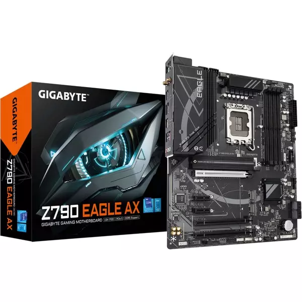 Купить Материнская плата GigaByte Z790 EAGLE AX Soc-1700 Intel Z790 4xDDR5 ATX AC97 8ch(7.1) 2.5Gg RAID+HDMI+DP, изображение 5 в интернет-магазине Irkshop.ru