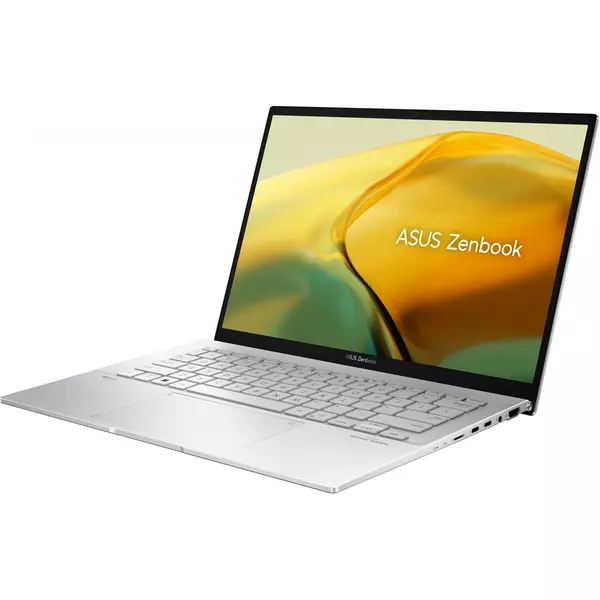 Купить Ноутбук Asus Zenbook 14 UX3402VA-KP697 Core i5 13500H/16Gb/512Gb SSD/WiFi/BT/Cam/Int/14" IPS WQXGA/noOS/silver/сумка [90NB10G6-M014Z0], изображение 2 в интернет-магазине Irkshop.ru