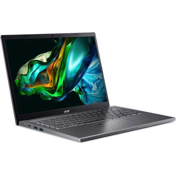 Купить Ноутбук Acer Aspire 5 A514-56M-52QS Core i5 1335U/16Gb/512Gb SSD/WiFi/BT/Cam/Int/14" IPS WUXGA/noOS/grey [NX.KH6CD.003], изображение 4 в интернет-магазине Irkshop.ru