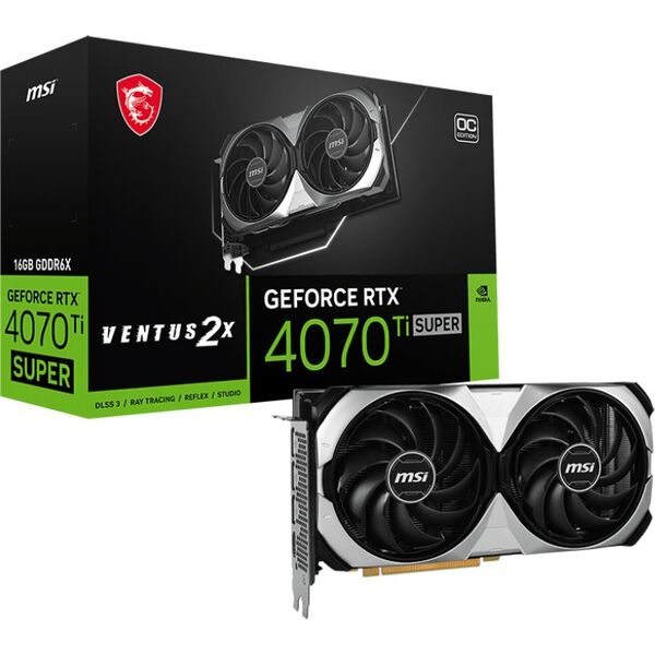 Купить Видеокарта MSI GeForce RTX 4070TI Super 16Gb PCI-E 4.0 256bit GDDR6X 2640/21000 HDMIx1 DPx3 HDCP RTL [RTX 4070 TI SUPER16GVENTUS2XOC], изображение 3 в интернет-магазине Irkshop.ru