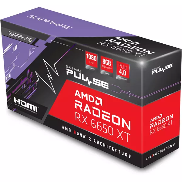 Купить Видеокарта Sapphire Radeon RX 6650XT PULSE GAMING OC 8Gb PCI-E 4.0 128bit GDDR6 2410/17500 HDMIx1 DPx3 HDCP RTL [11319-07-20G], изображение 5 в интернет-магазине Irkshop.ru