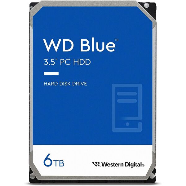 Купить Жесткий диск Western Digital 6Tb Desktop Blue SATA-III 5400rpm 256Mb 3.5" [WD60EZAX] в интернет-магазине Irkshop.ru