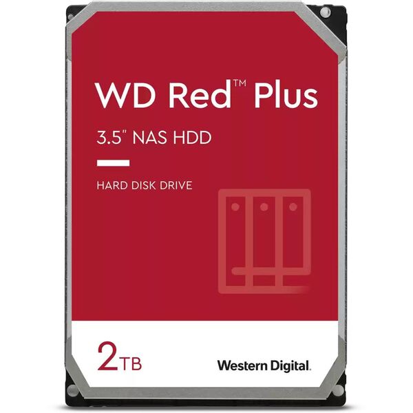 Купить Жесткий диск Western Digital 2Tb NAS Red Plus SATA-III 5400rpm 64Mb 3.5" [WD20EFPX] в интернет-магазине Irkshop.ru