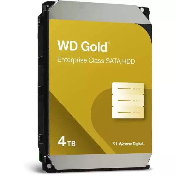 Купить Western Digital 4Tb Server Gold SATA-III 512E 7200rpm 256Mb 3.5" [WD4004FRYZ], изображение 2 в интернет-магазине Irkshop.ru