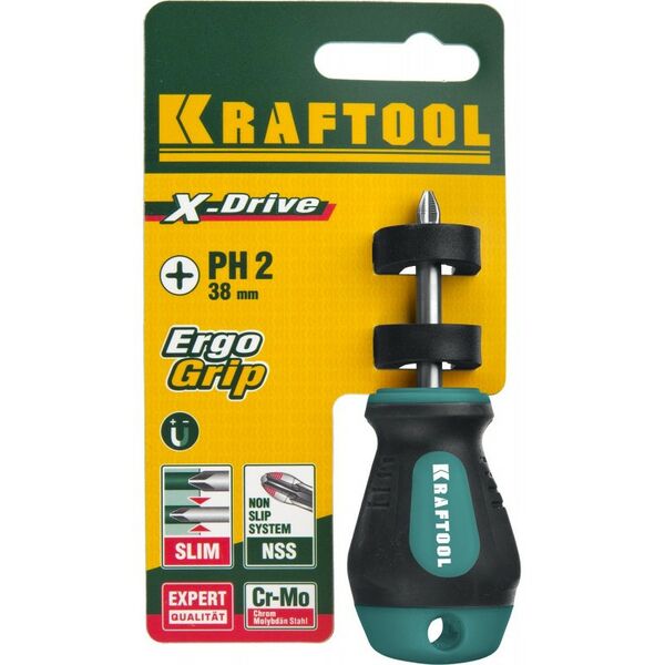 Отвертки: Отвертка KRAFTOOL Х-Drive PH2 x 38 [250072-2-038] фотографии