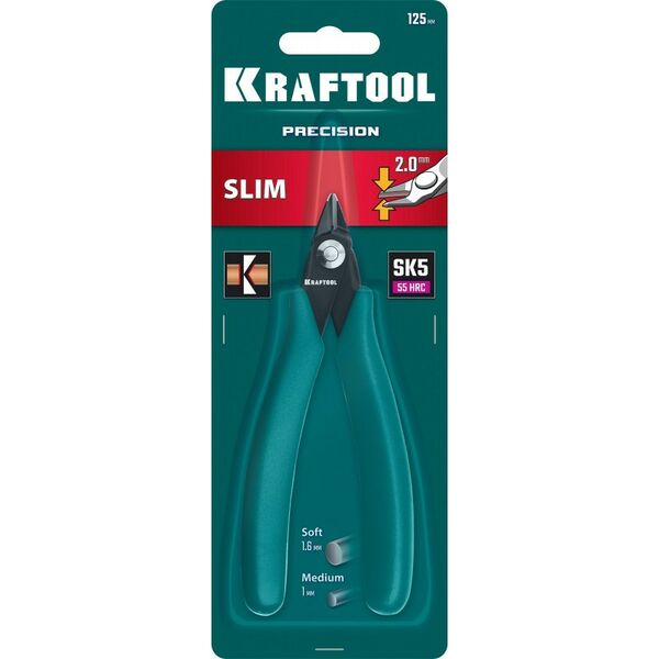 Столярно-слесарный инструмент: Прецизионные бокорезы KRAFTOOL Kraft Mini 125 мм [220017-4-12] фотографии