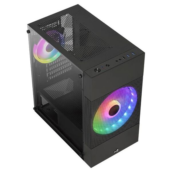 Купить Корпус AeroCool Atomic Lite-G-BK-v2 черный без БП mATX 6x120mm 2x140mm 1xUSB2.0 2xUSB3.0 audio bott PSU [ACCS-PV33123.11], изображение 7 в интернет-магазине Irkshop.ru