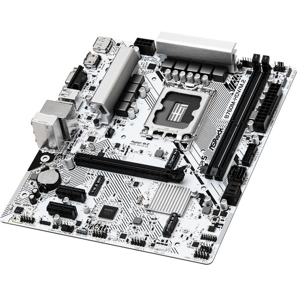 Купить Материнская плата ASRock B760M-HDV/M.2 LGA1700 Intel B760 2xDDR5 mATX AC97 8ch(7.1) 2.5Gg RAID+VGA+HDMI+DP, изображение 4 в интернет-магазине Irkshop.ru