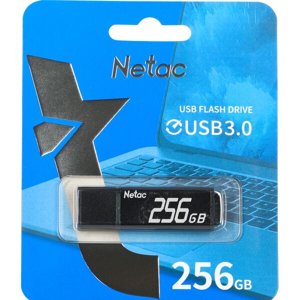 Купить Флеш-диск Netac 256Gb USB3.0 серый [NT03U351N-256G-30BK], изображение 3 в интернет-магазине Irkshop.ru