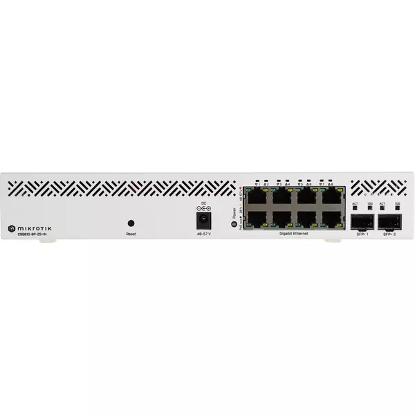 Купить PoE-коммутатор Mikrotik CSS610-8P-2S+IN 8х 1G RJ45, 2х SFP+, раздача PoE 140 Вт, SwitchOS Lite, изображение 3 в интернет-магазине Irkshop.ru