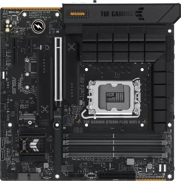 Купить Материнская плата Asus TUF GAMING B760M-PLUS WIFI II LGA1700 Intel B760 4xDDR5 mATX AC97 8ch(7.1) 2.5Gg RAID+HDMI+DP, изображение 6 в интернет-магазине Irkshop.ru