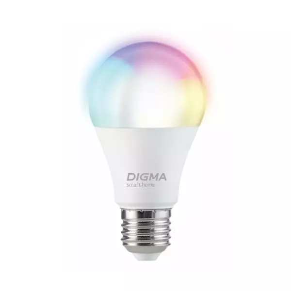 Купить Умная лампа Digma DiLight N1 E27 9Вт 800lm Wi-Fi [DLE27N1R], изображение 8 в интернет-магазине Irkshop.ru