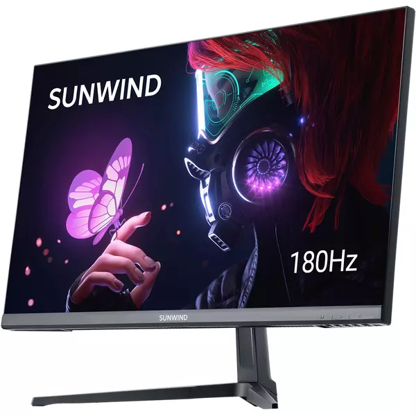 Купить ЖК-монитор SunWind SM-25FI401 24.5" IPS LED 3ms 16:9 HDMI матовая 250cd 178гр/178гр 1920x1080 180Hz G-Sync FreeSync DP FHD 3.3кг черный [SM25SG01], изображение 4 в интернет-магазине Irkshop.ru