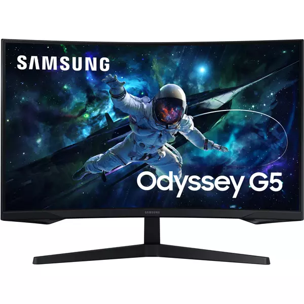 Купить ЖК-монитор Samsung Odyssey G5 S32CG550EI 32" VA LED 1ms 16:9 HDMI матовая 300cd 178гр/178гр 2560x1440 165Hz FreeSync DP 2K USB 5.2кг черный [LS32CG550EIXCI] в интернет-магазине Irkshop.ru