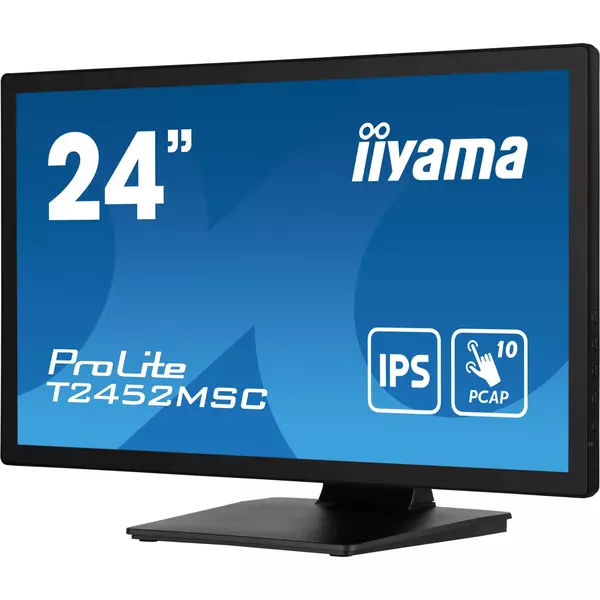 Купить ЖК-монитор Iiyama ProLite T2452MSC-B1 23.8" IPS LED 14ms 16:9 HDMI M/M матовая 400cd 178гр/178гр 1920x1080 60Hz DP FHD USB Touch 5.6кг черный, изображение 4 в интернет-магазине Irkshop.ru