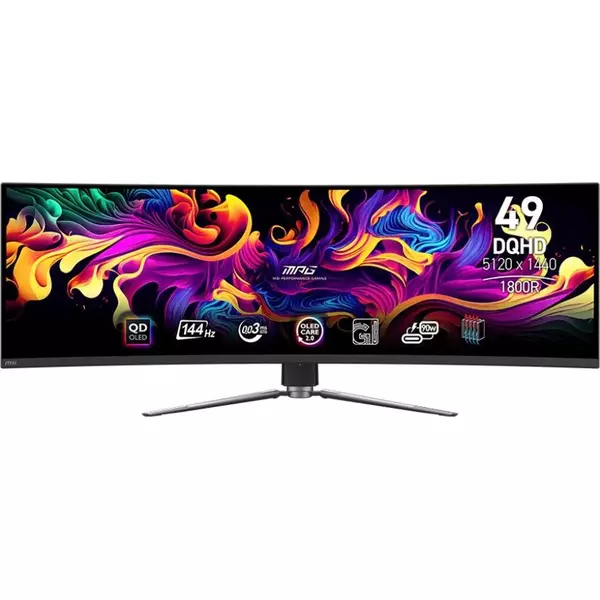 Купить ЖК-монитор MSI MPG 491CQP 49" QD OLED LED 32:9 HDMI матовая HAS Piv 250cd 178гр/178гр 5120x1440 144Hz DP DQ USB 10.3кг черный [9S6-3FA84T-010], изображение 3 в интернет-магазине Irkshop.ru