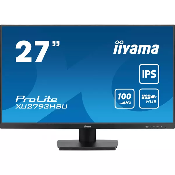 Купить ЖК-монитор Iiyama ProLite XU2793HSU-B6 27" IPS LED 1ms 16:9 HDMI M/M матовая 250cd 178гр/178гр 1920x1080 100Hz DP FHD USB 3.8кг черный, изображение 2 в интернет-магазине Irkshop.ru