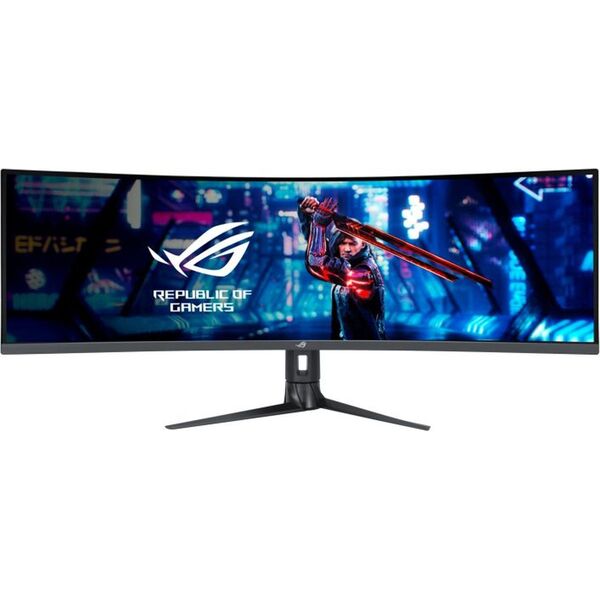 Купить ЖК-монитор Asus ROG Strix XG49WCR 49" VA LED 1ms 32:9 HDMI матовая HAS Piv 450cd 178гр/178гр 5120x1440 165Hz DP 5K USB 14.92кг черный [90LM08I0-B01170] в интернет-магазине Irkshop.ru