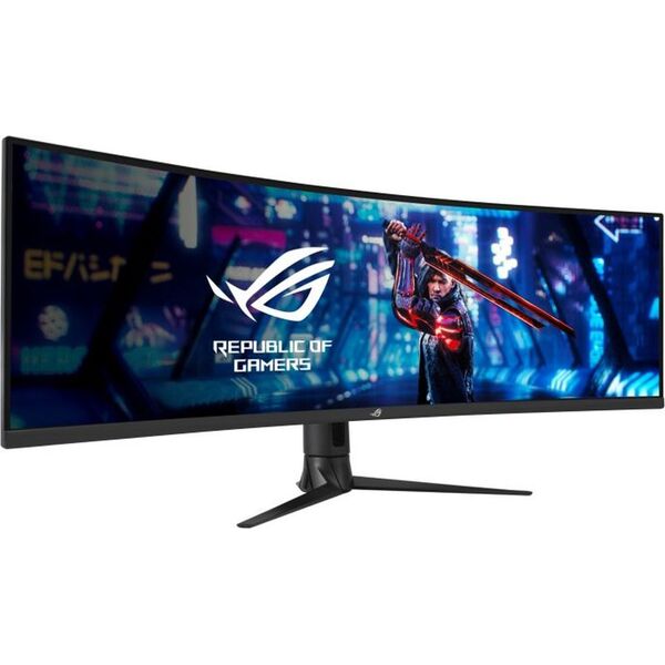 Купить ЖК-монитор Asus ROG Strix XG49WCR 49" VA LED 1ms 32:9 HDMI матовая HAS Piv 450cd 178гр/178гр 5120x1440 165Hz DP 5K USB 14.92кг черный [90LM08I0-B01170], изображение 2 в интернет-магазине Irkshop.ru