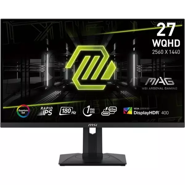 Купить ЖК-монитор MSI Mag 274QRF QD E2 27" IPS LED 16:9 HDMI полуматовая HAS Piv 1000:1 400cd 178гр/178гр 2560x1440 180Hz DP Quad 2K (1440p) USB 6.05кг черный [9S6-3CC29H-276] в интернет-магазине Irkshop.ru