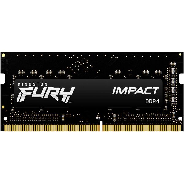 Купить Модуль памяти Kingston Fury Impact 16Gb DDR4 3200MHz PC4-25600 CL20 SO-DIMM 260-pin 1.2В single rank RTL [KF432S20IB/16] в интернет-магазине Irkshop.ru