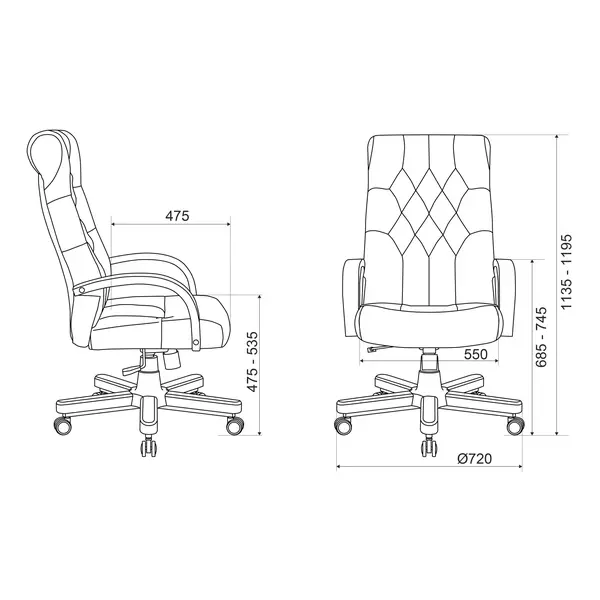 Купить Кресло руководителя Бюрократ T-9928WALNUT/ECO-B черный эко.кожа крестов. металл/дерево, изображение 6 в интернет-магазине Irkshop.ru