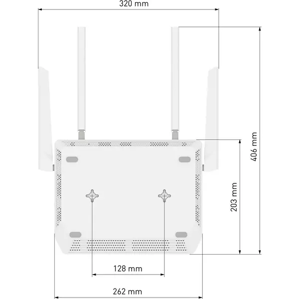 Купить Роутер беспроводной Keenetic Peak KN-2710 + KN-3311X2 AC2600 10/100/1000BASE-TX/SFP/4g ready серый, изображение 17 в интернет-магазине Irkshop.ru