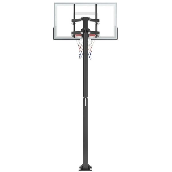 Баскетбол: Баскетбольная стойка стационарная UNIX line B-Stand-TG 54"x32" R45 H230-305 см фотографии