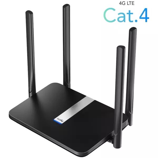 Купить Роутер беспроводной Cudy LT500 AC1200 10/100BASE-TX/4G cat.4 черный, изображение 4 в интернет-магазине Irkshop.ru