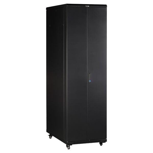 Купить Шкаф коммутационный напольный Lanmaster TWT-CBB-27U-6X8-P1 27U 600x800мм пер.дв.перфор. задн.дв.перфор.2-хст. 2 бок.пан. 800кг черный IP20 сталь, изображение 2 в интернет-магазине Irkshop.ru