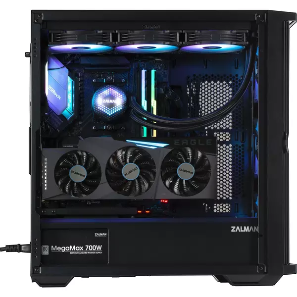 Купить Корпус Zalman Z10 PLUS черный без БП ATX 10x120mm 4x140mm 2xUSB3.0 audio bott PSU, изображение 2 в интернет-магазине Irkshop.ru