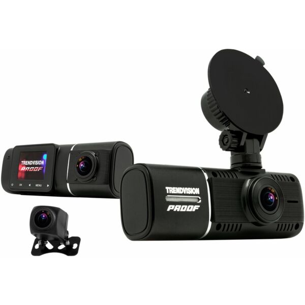 Купить Видеорегистратор TrendVision Proof PRO 3CH черный 2Mpix 1080x1920 1080p 160гр. GPS AC5701A [TVP3CHG] в интернет-магазине Irkshop.ru