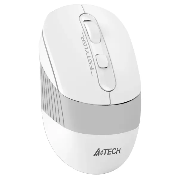 Купить Мышь A4-Tech Fstyler FB10C GRAYISH WHITE белый/серый оптическая 2000dpi беспров. BT/Radio USB 4but, изображение 2 в интернет-магазине Irkshop.ru