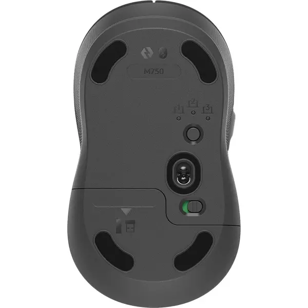 Купить Мышь Logitech M750 графитовый оптическая 4000dpi беспров. BT/Radio USB 5but [910-006269], изображение 5 в интернет-магазине Irkshop.ru