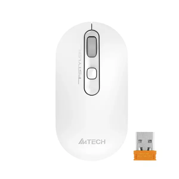 Купить Мышь A4-Tech Fstyler FG20 White белый оптическая 2000dpi беспров. USB для ноутбука 4but, изображение 2 в интернет-магазине Irkshop.ru