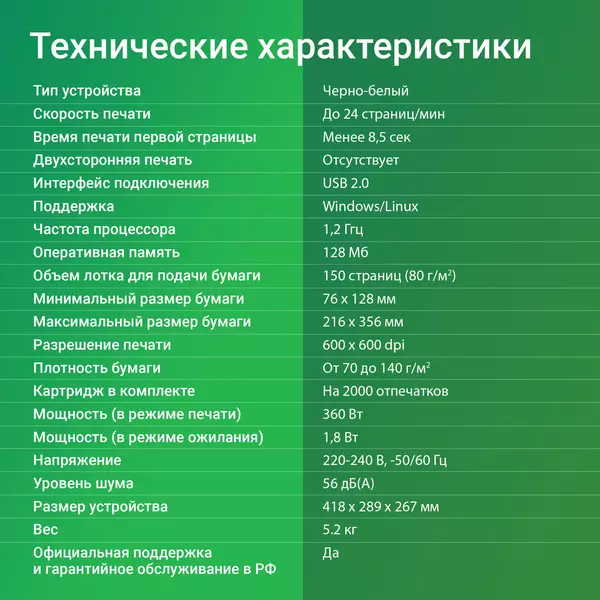 Купить Принтер лазерный Digma DHP-2401 A4 белый, изображение 19 в интернет-магазине Irkshop.ru